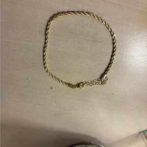 Elegant Gold Rope Chain Anklet